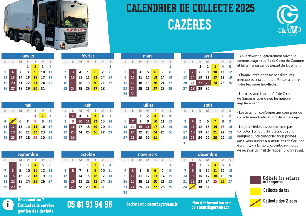 rattrapage des collectes fériés
