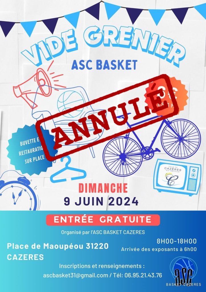vide grenier annulé