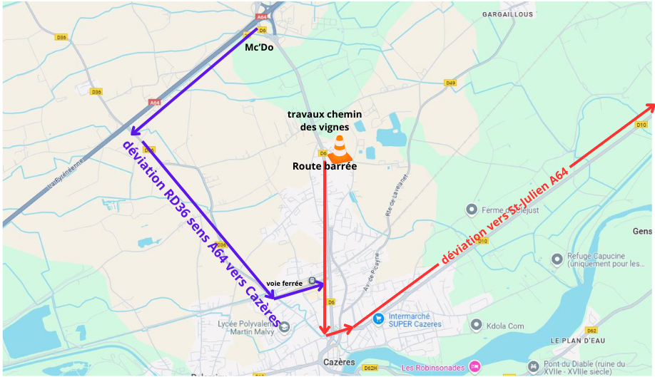travaux chemin des vignes